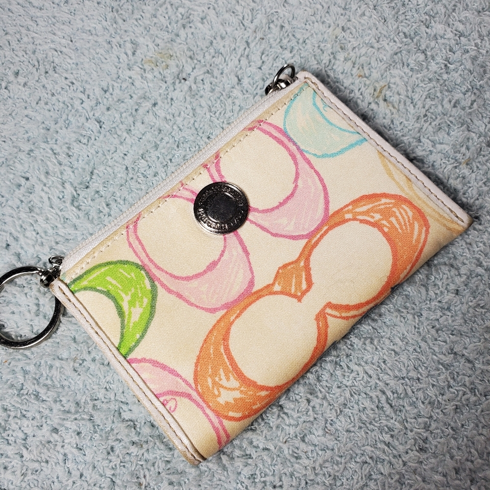 COACH Mini Skinny ID Case Wallet Hamptons Scribble